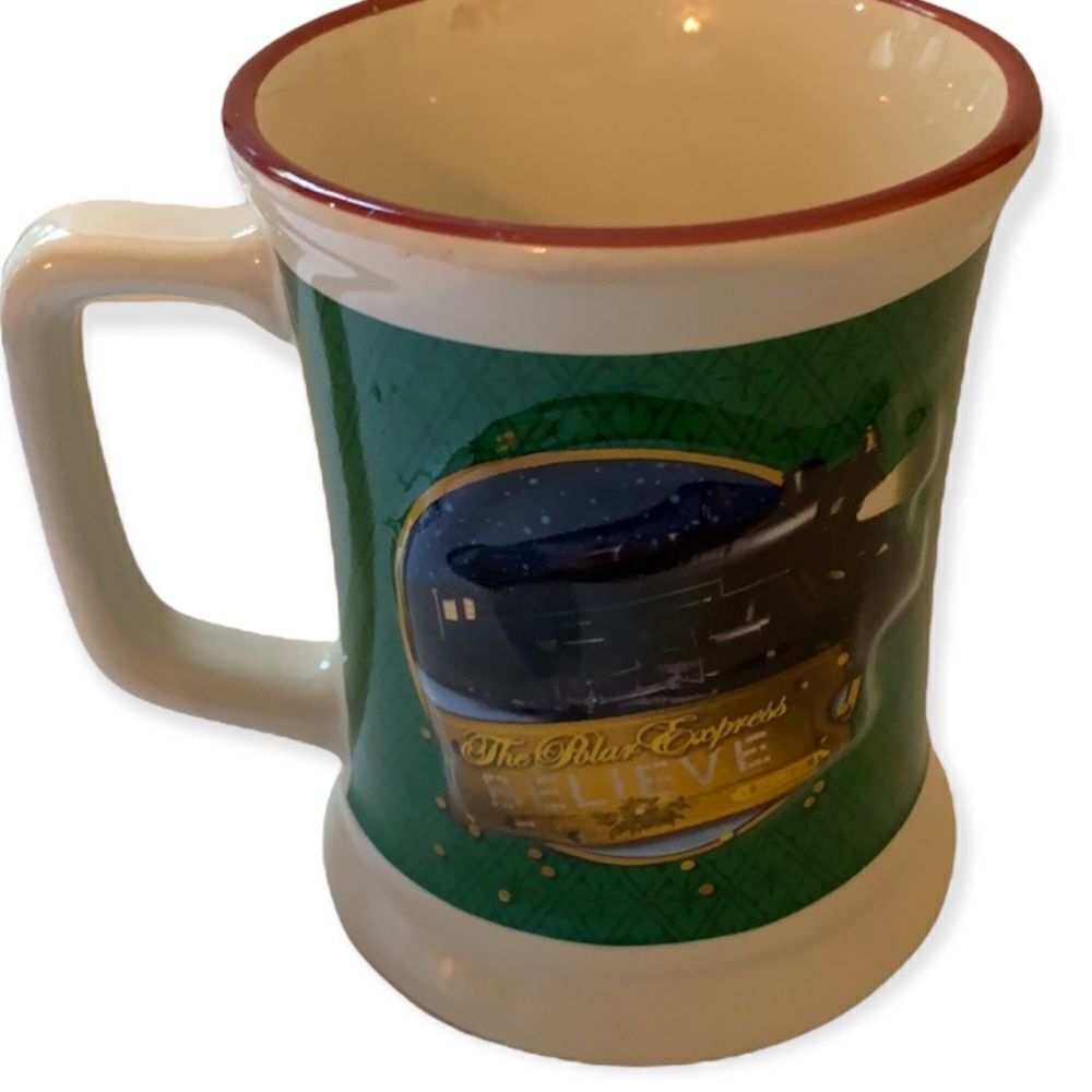 The Polar Express Christmas Believe Mug with 3D Raised Train 16 oz - Picture 5 of 8